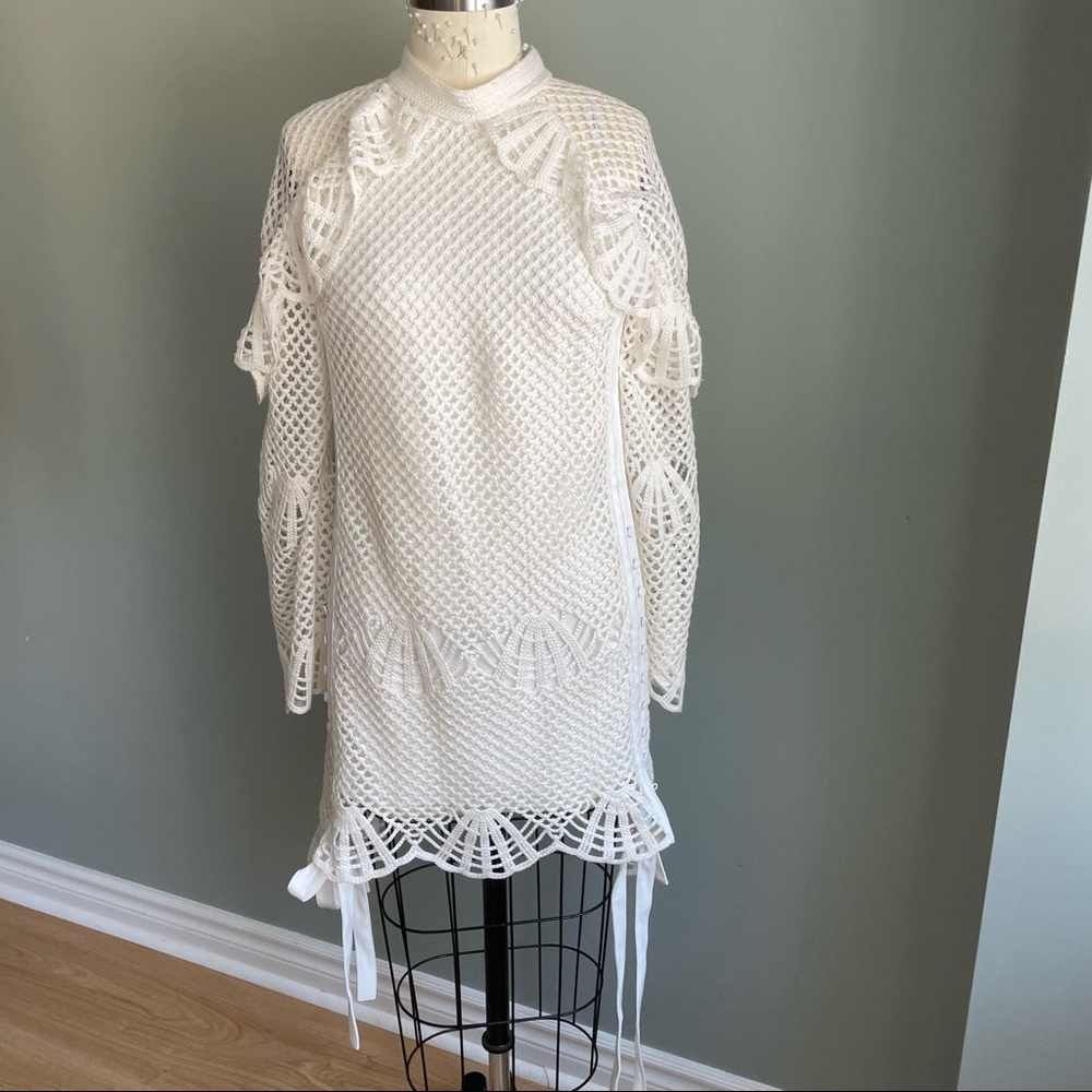 Self Portrait Crochet Dress